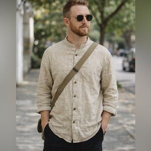 Flax Linen Button Down Shirt